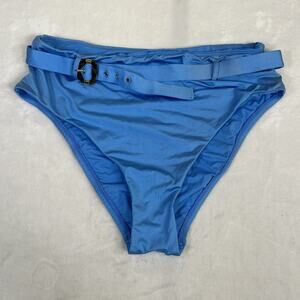 NWT SUNSHINE 79 Women's Size 12 Swimsuit Bottom Sky Blue Belted Fully Lined